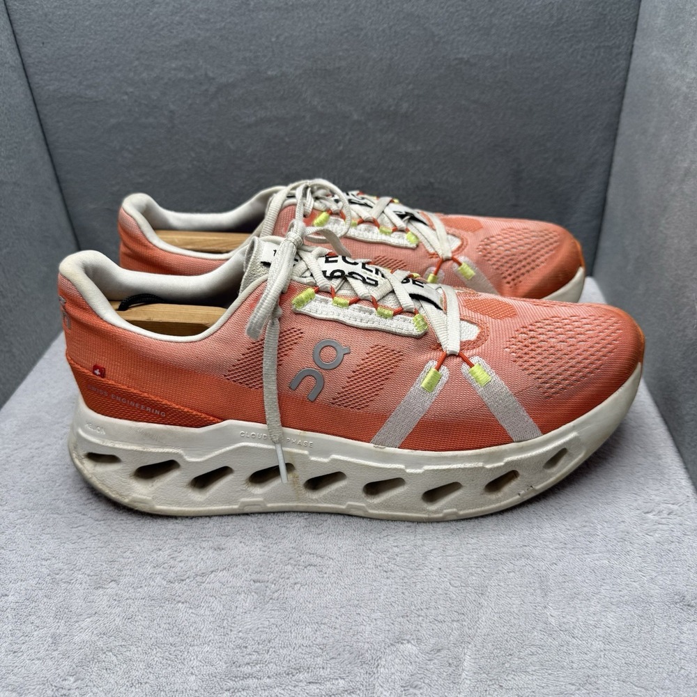 On Cloudeclipse Flame Ivory Running Shoes Men's 10.5 3MD30090914 Salmon Pink Hue
